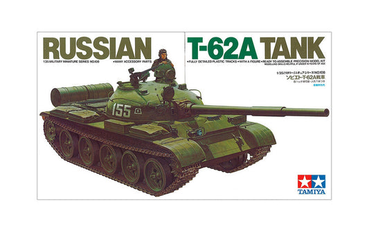 Tamiya 1/35 Russian T-62A Tank Model Kit 35108