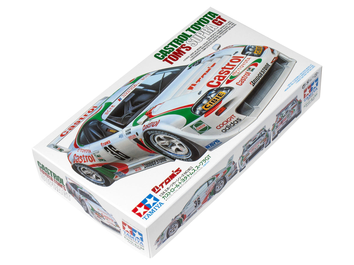 Tamiya Castrol Toyota Tom's Supra GT Car Model Kit Vehicle Toys 24163