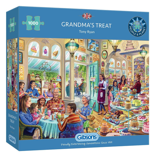 Gibsons Games Grandma's Treat 1000 Piece Jigsaw Puzzle Toys G6363