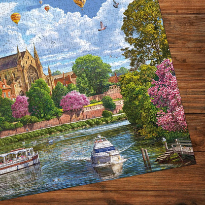 Gibsons Worcester From The River 1000 Piece Jigsaw Puzzle G6454