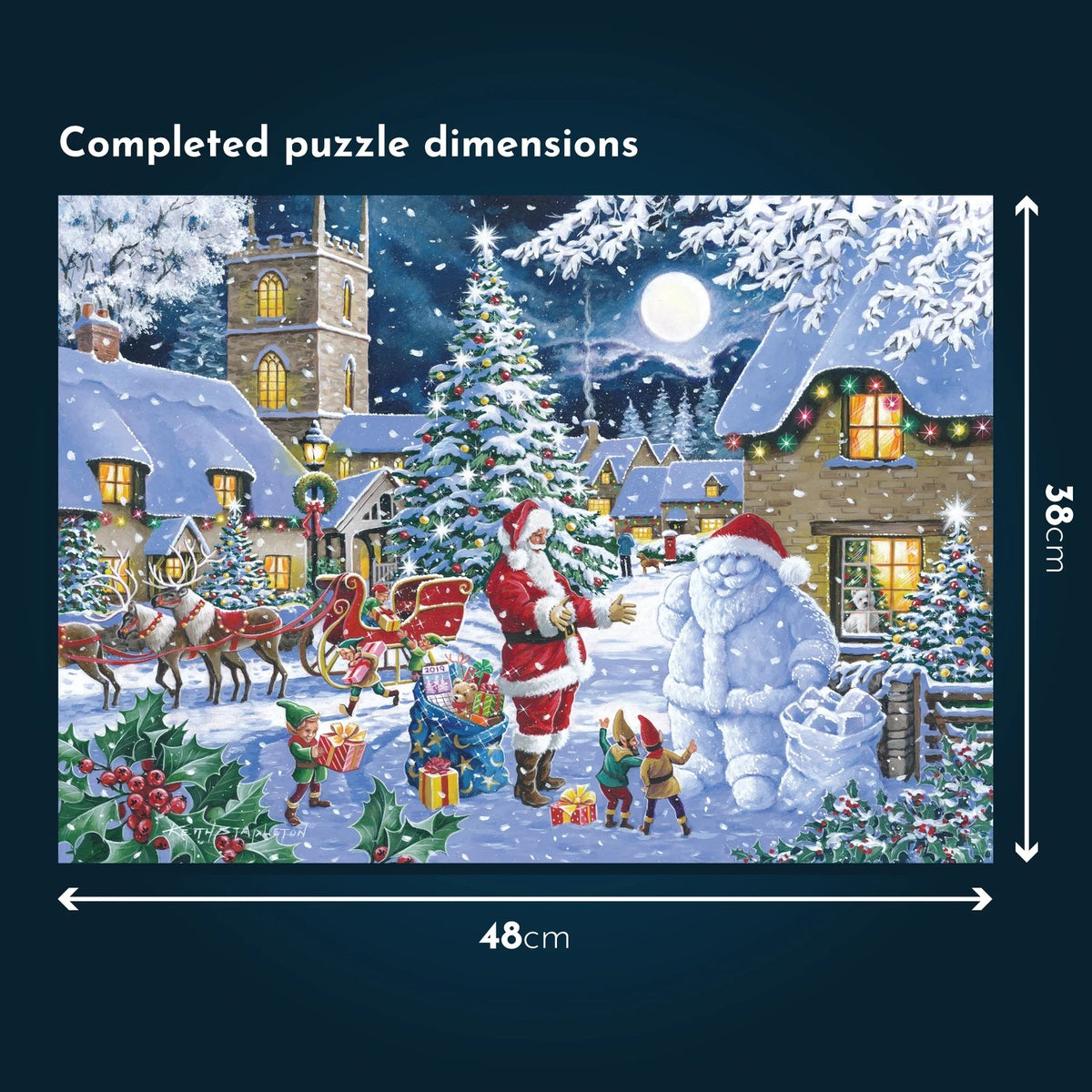 House Of Puzzles Christmas Shopping 4 x 500 Piece Jigsaw Puzzle Toys HP0719