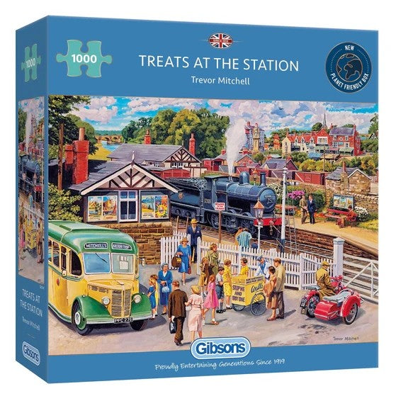 Gibsons Games Treats At The Station 1000 Piece Jigsaw Puzzle Toys G6341