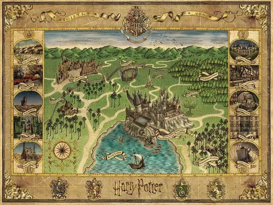 Ravensburger Hogwarts Map 1500 Piece Jigsaw Puzzle Toys