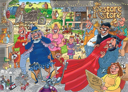 Jumbo Wasgij Original 41 The Restore Store! 1000 Piece Jigsaw Puzzle Toys