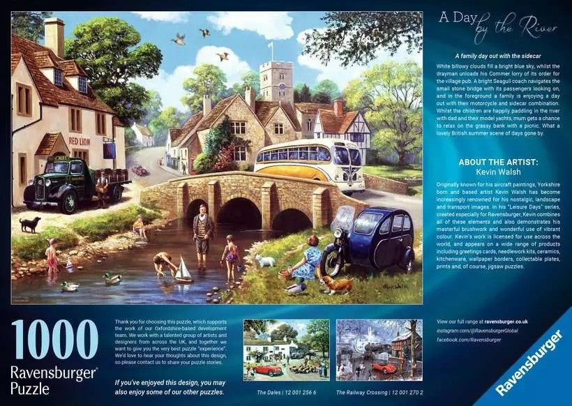 Ravensburger A Day By The River 1000 Piece Jigsaw Puzzle Toys