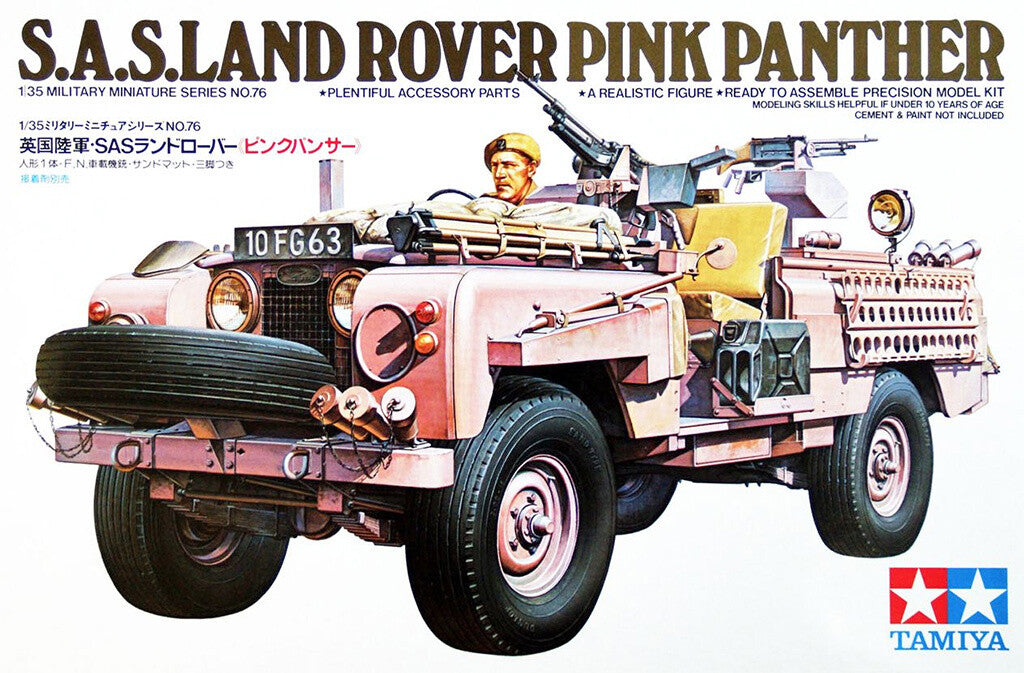 Tamiya Model Kit 1/35 SAS British Pink Panther Vehicle Model Kit Toys 35076
