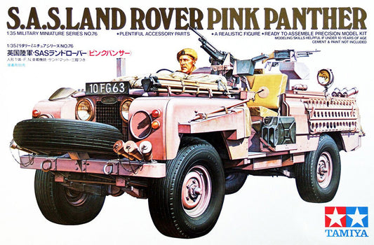Tamiya Model Kit 1/35 SAS British Pink Panther Vehicle Model Kit Toys 35076