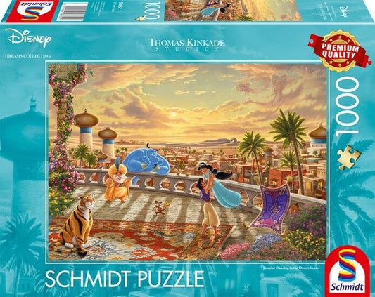 Schmidt Thomas Kinkade: Disney Jasmine Dancing In The Desert 1000 Piece Jigsaw