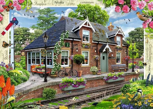 Ravensburger Country Cottage Railway Cottage 1000 Piece Jigsaw Puzzle Toys