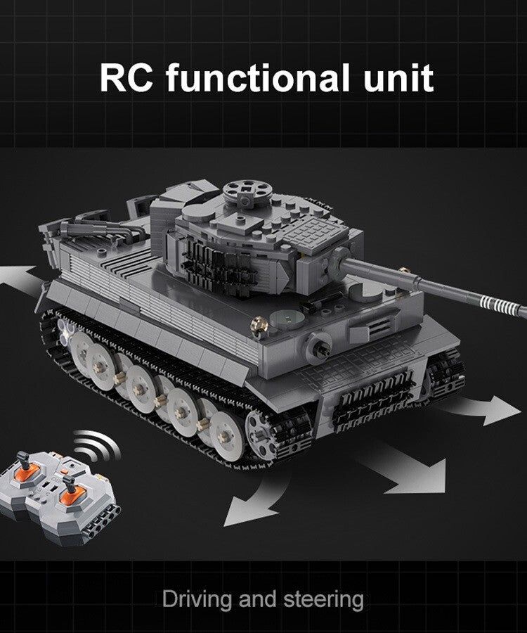 Kombat UK CaDA Building Bricks Tiger Tank Toy Military Vehicle Model Kit C61071W