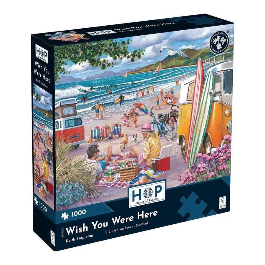 House Of Puzzles Wish You Were Here 1000 Piece Jigsaw Puzzle Toys HP0830