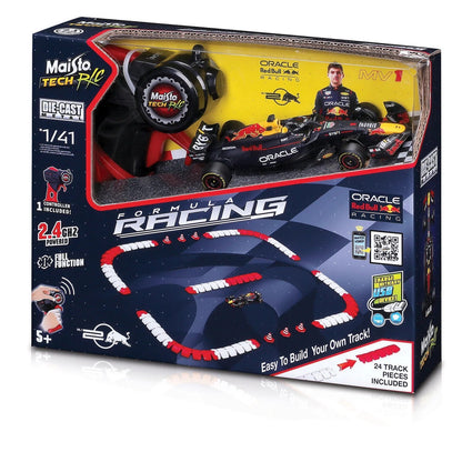 Maisto 1:41 MINI METAL DIE-CAST RC F1 RACING TRACK RED BULL 2024 2.4G m82672