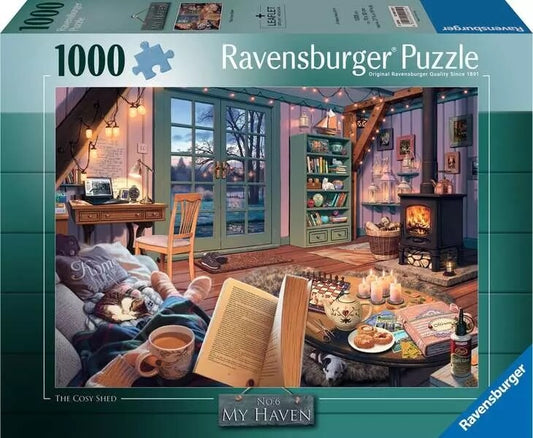 Ravensburger My Haven No 6 The Cosy Shed 1000 Piece Jigsaw Puzzle Toys