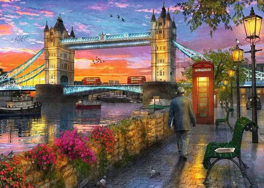 Ravensburger Tower Bridge At Sunset 1000 Piece Jigsaw Puzzle Toys