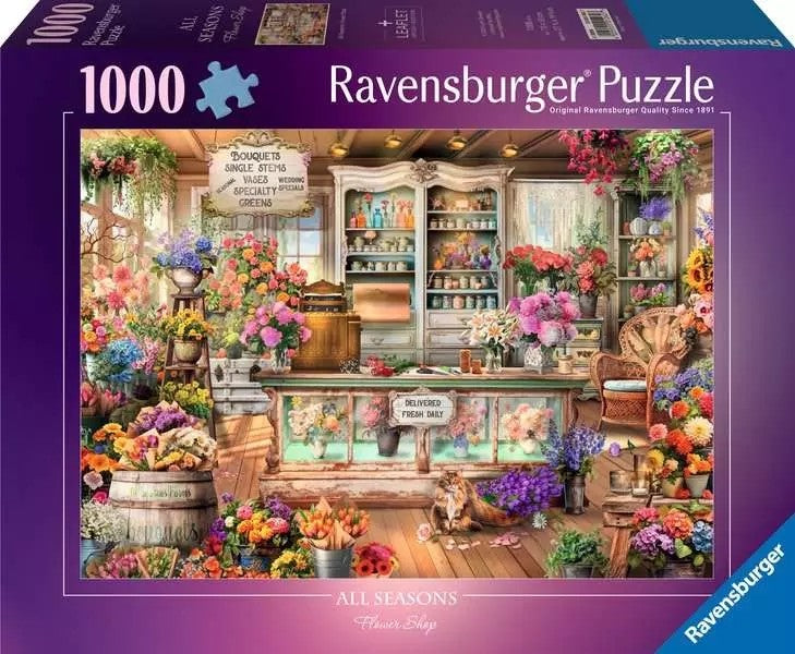 Ravensburger All Seasons Flower Shop 1000 Piece Jigsaw Puzzle
