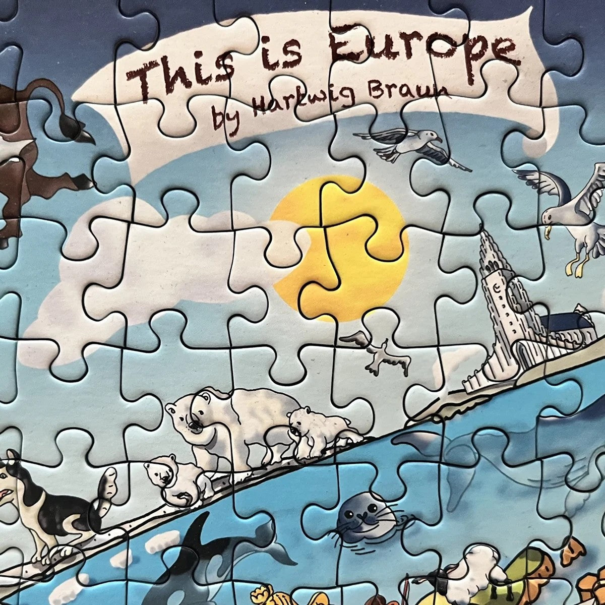 Gibsons Games This Is Europe 1000 Piece Jigsaw Puzzle Toys G7113