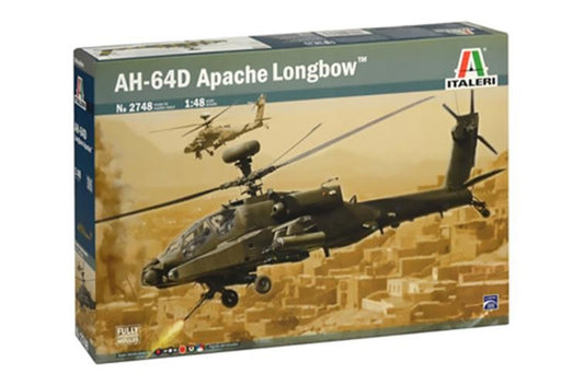 ITALERI 1/48 1:48 British Army Air Corps AH-64D APACHE LONGBOW Model Kit 2748