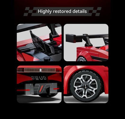 CaDA Building Bricks 1:24 BYD Yangwang U9 Electric Super Coupé - 291 pcs C55045W