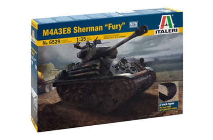 ITALERI 1/35 1:35 M4A3E8 SHERMAN FURY - EASY 8 SCALE MODEL TANK KIT 6529