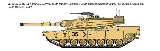 ITALERI 1/35 1:35  M1A1 Abrams SCALE MODEL KIT 35108