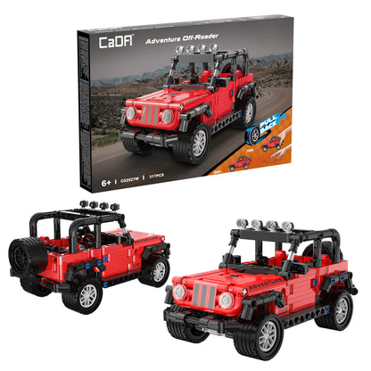 CaDA Building Bricks Red Adventure Off Roader Vehicle 317 Pcs Kit Toys C52027W