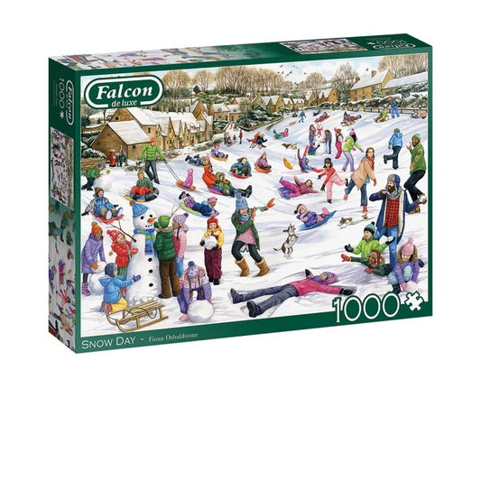 Jumbo Falcon Snow Day 1000 Piece Jigsaw Puzzle Toys