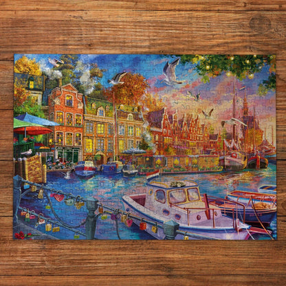 Gibsons Games Harbour Reflections 500 Piece Jigsaw Puzzle Toys G3174
