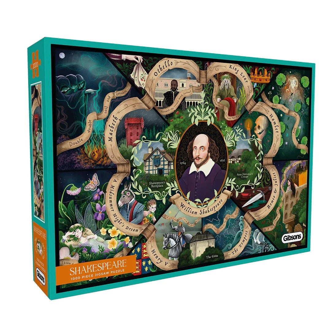 Gibsons Shakespeare 1000 Piece Jigsaw Puzzle G7170