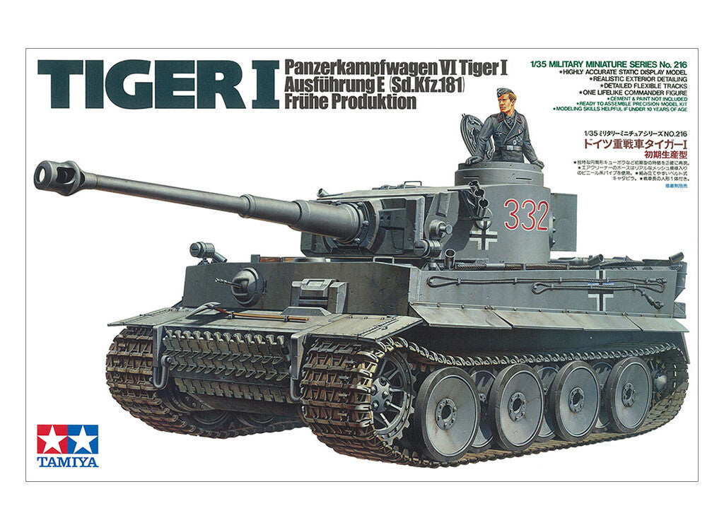 Tamiya Model Kit German Tiger I Early Production Tank 1:35 Model Kit 35216
