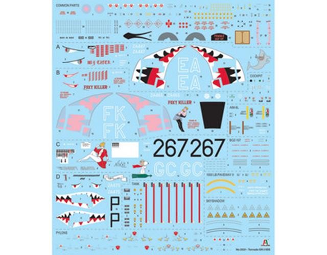 ITALERI 1/32 1:32 Tornado GR.1 Desert Storm RAF Aircraft MODEL KIT 2521