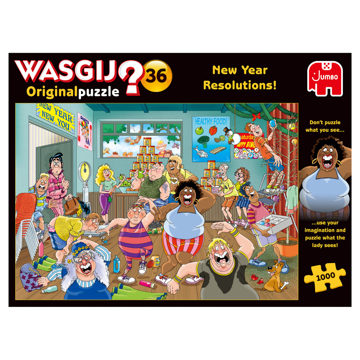 Jumbo Wasgij Original 36 New Years Resolutions 1000 Piece Jigsaw Puzzle 25000