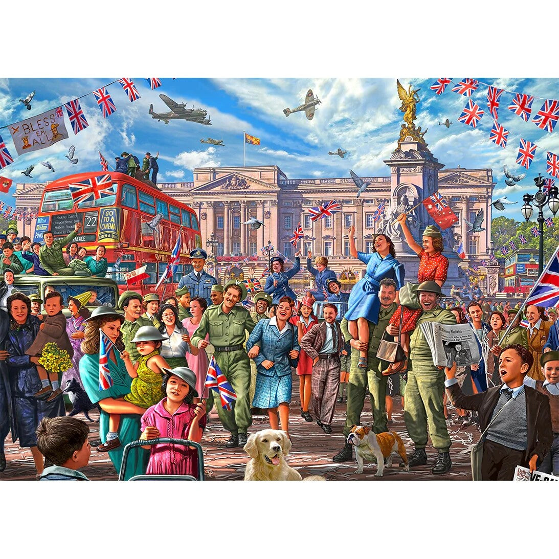 Gibsons Games Final Days Of War 1000 Piece Jigsaw Toys G7153