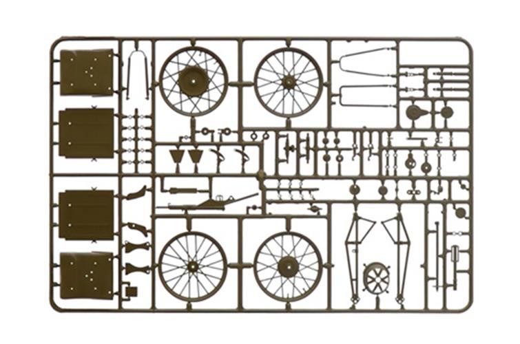 ITALERI 1;9 1/9 Triumph Military 3HW Solo Scale Classic Motor Bike  Kit 7402