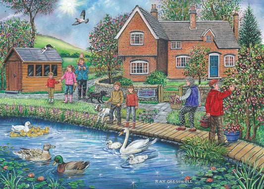 House Of Puzzles Plum Cottage BIG 250 Piece Jigsaw Puzzle Toys HP0831