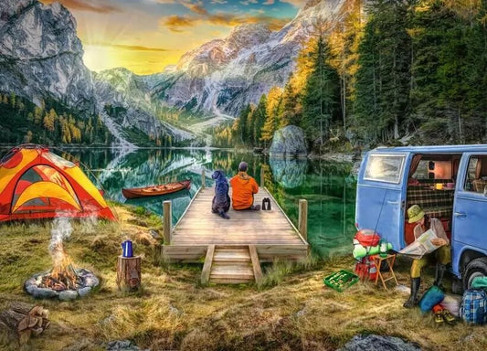 Ravensburger Calm Campsite 1000 Piece Jigsaw Puzzle Toys