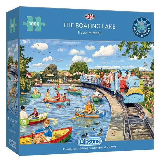Gibsons Games The Boating Lake 1000 Piece Jigsaw Puzzle Toys G6361