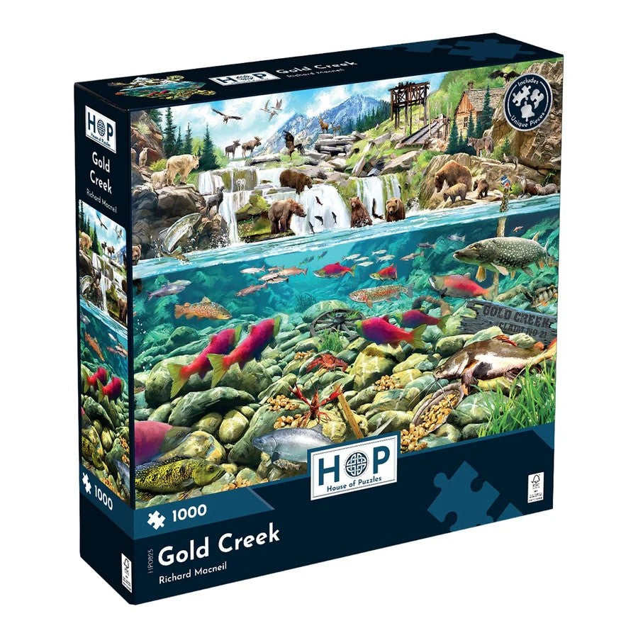 House Of Puzzles Gold Creek 1000 Piece Jigsaw Puzzle Toys HP0825