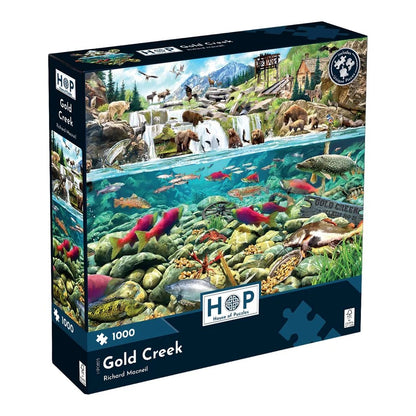 House Of Puzzles Gold Creek 1000 Piece Jigsaw Puzzle Toys HP0825