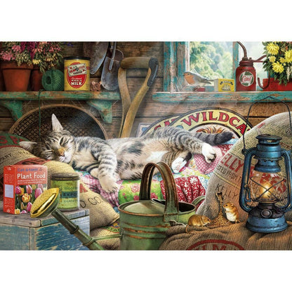 Gibsons Snoozing in the Shed 1000 Piece Jigsaw Puzzle G6248
