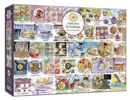 Gibsons Pork pies and puddings 1000 piece jigsaw puzzle G7107