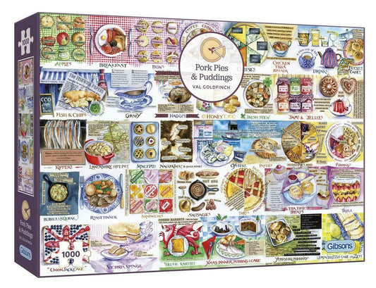 Gibsons Pork pies and puddings 1000 piece jigsaw puzzle G7107
