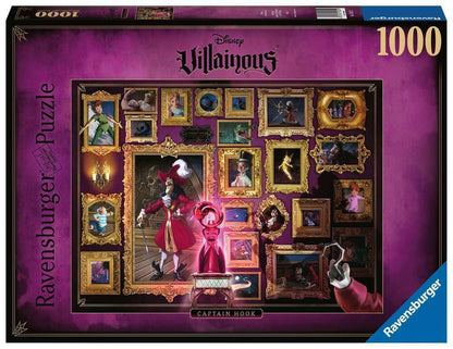 Ravensburger Disney Villainous Captain Hook 1000 Piece Jigsaw Puzzle