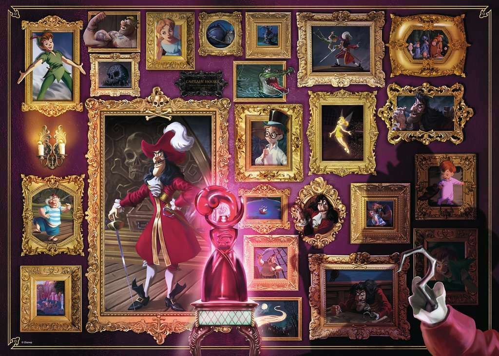 Ravensburger Disney Villainous Captain Hook 1000 Piece Jigsaw Puzzle