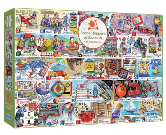 Gibsons Space Hoppers & Scooters 1000 Piece Jigsaw Puzzle G7111