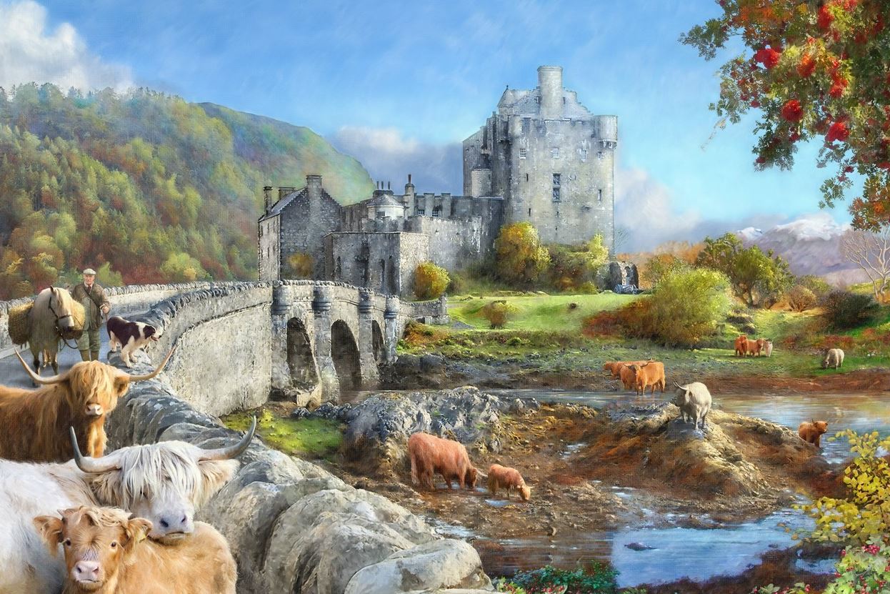 House Of Puzzles Highland Morning 1000 Piece Jigsaw Puzzle HP0372