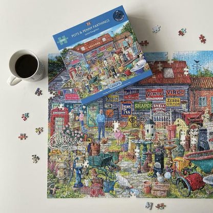 Gibsons Pots and Penny Farthings 1000 Piece Jigsaw Puzzle G6318