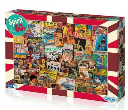 Gibsons Spirit Of The 60s 1000 Piece Jigsaw Puzzle G7082