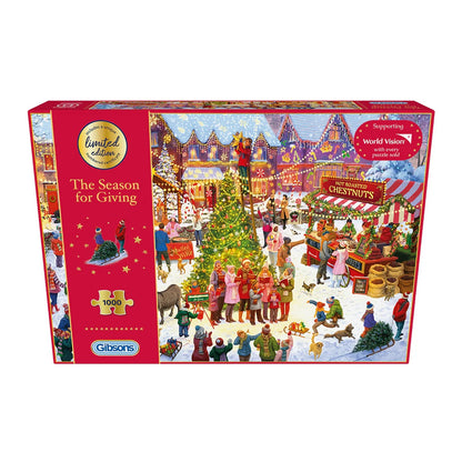 Gibsons Games The Season For Giving LIMITED EDITION 1000 Piece Jigsaw Puzzle