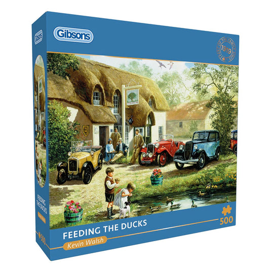 Gibsons Games Feeding The Ducks 500 Piece Jigsaw Puzzle Toys G3167