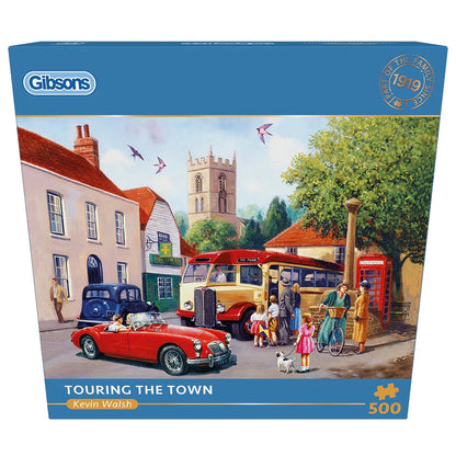Gibsons Games Touring The Town 500 Piece Jigsaw Puzzle Toys G3172